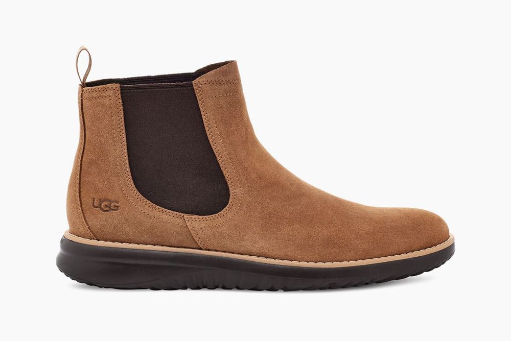 Ugg Chelsea Boot Mens - Ugg Union Weather Brown - 430UMVYCQ